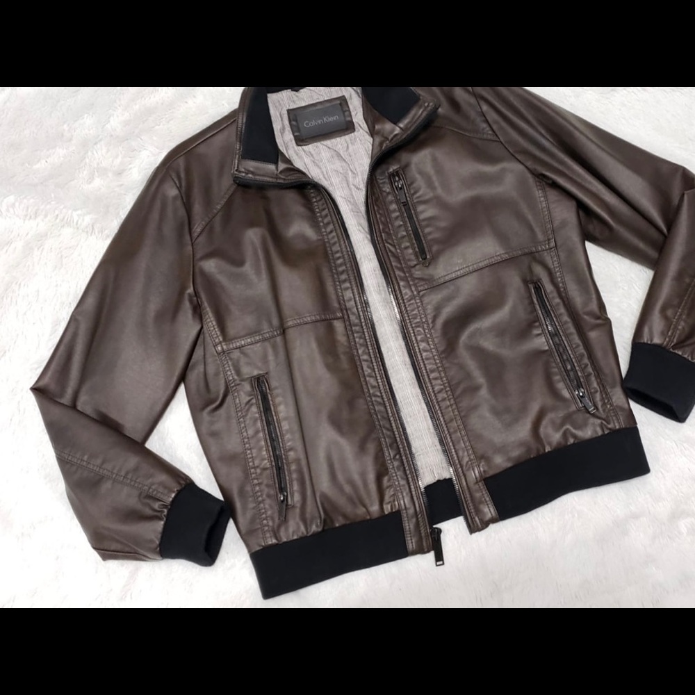 Calvin Klein leather jacket